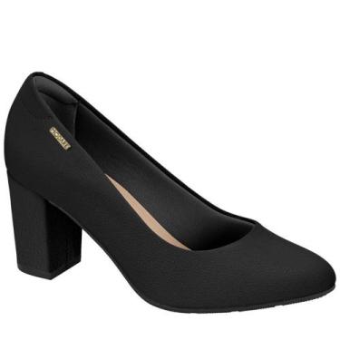 Imagem de Sapato Feminino Salto Medio Grosso Conforto Modare 7377.105 - Preto Na