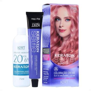 Imagem de Coloração Creme Kert Keraton Selfie My Crush Pink