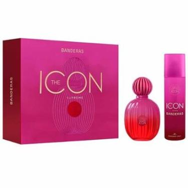 Imagem de Coffret Banderas Kit - Perfume The Icon Woman Supre + Dêo Colônia Kit-Feminino