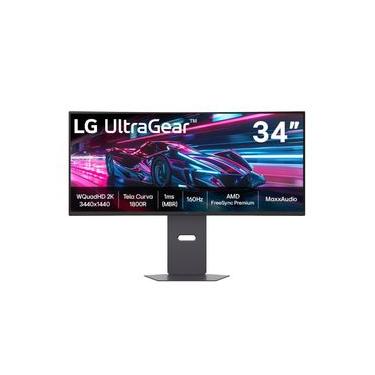 Imagem de Monitor Gamer Curvo 34” LG UltraGear 34G600A-B QuadHD UltraWide 160Hz 1ms FreeSync Premium HDR10