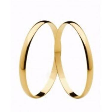 Imagem de Par De Aliança 2.0Mm Abaulada Em Ouro 18K