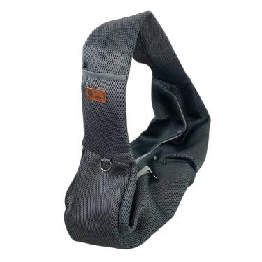Imagem de Bolsa de Transporte Pet Canguru Cao Gato Animal Malha Respiravel Tira de Ombro Tecido Confortavel Respiravel