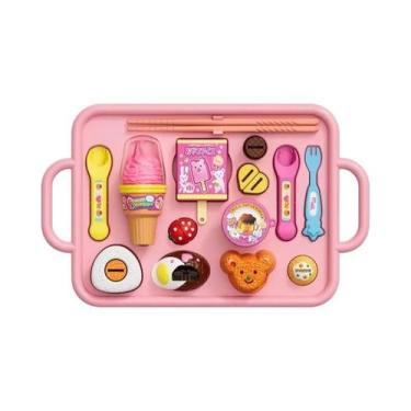 Imagem de Conjunto De Brinquedos De Alimentação De Pudim De Morango Para Meninas