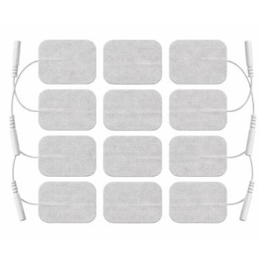 Imagem de Eletrodos Fisioterapia 5x5cm Autoadesivos TENS FES Kit 12 Unidades Reu