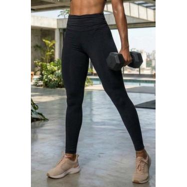 Imagem de Calça Legging Fitness Cós Frazido Polo Wear Preto, Preto, M