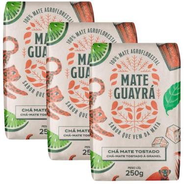 Imagem de Kit 3 Chá Mate Erva Mate Guayra Tostado 250 gramas Gelado ou Quente - 