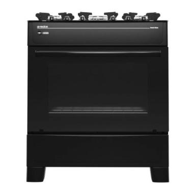 Imagem de Fogão 5 Bocas Realce Smart Glass Mesa de Vidro Forno 94L Acendimento A