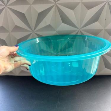 Imagem de Bacia de plástico redondo 5 litros azul e transparente multiuso para l