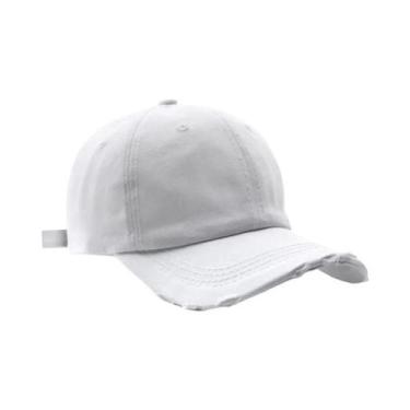 Imagem de Boné Trucker Y2K Unissex De Algodão Jeans Lavado Tie-Dye Yabi Com Fech