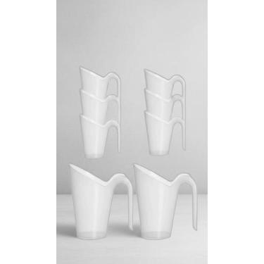 Imagem de Conchas Medidoras 12pçs 100ml Plástico Branco - Congratulations Store