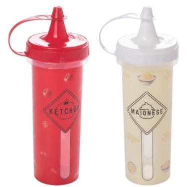 Imagem de Kit bisnagas para ketchup e maionese Plasutil