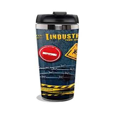 Imagem de Copo Térmico Perigo Tampa Rosqueável - Inox