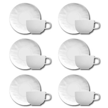 Imagem de Conjunto de Xícaras para Café Germer Orgânico em Porcelana 80 ml – 6 Peças