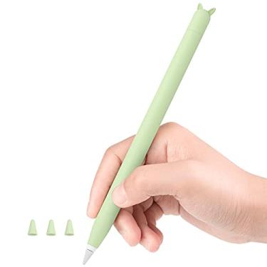 Imagem de Capa de silicone macio para Apple Pencil 1ª Geração, iPad Touch Screen Pen Capa Protetora Acessórios para iPad Pro 9,7"/10,5"/12,9", Verde