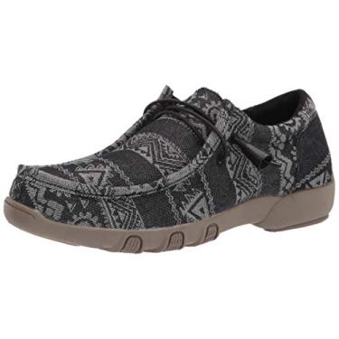 Imagem de ROPER Sapatilhas femininas Chillin Aztec Chukka Casual - Preto, Preto, 38