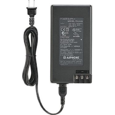 Imagem de Aiphone Corporation Fonte de alimentação PS-2420UL 24V CC, 2A para série AX, GT, IM, JM, KB, MC, NEM ou NHX, retardante de fogo, construção de plástico ABS