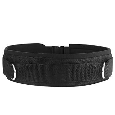 Imagem de Cinto de neoprene com alça acolchoada para academia da HYVAWO com anéis para máquinas de cabo treinamento de resistência à agilidade de exercícios físicos