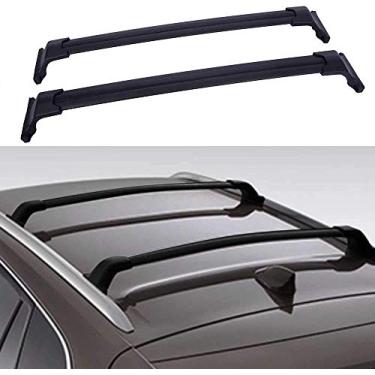 Imagem de UDP-Auto 2 peças adequadas para 2016-2020 Buick Envision Rack de trilho de teto de alumínio barras transversais suporte de transporte de carga - preto