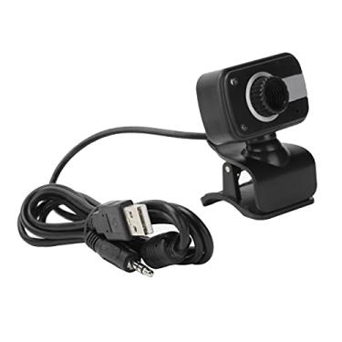 Imagem de 01 02 015 Câmera para PC, pequeno ângulo ajustável, portátil, webcam, Plug and Play, com porta de áudio de 3,5 mm para ensino on-line para videoconferência