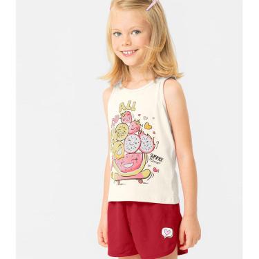 Imagem de Blusa Infantil Feminina Frutas Rovitex Kids Bege