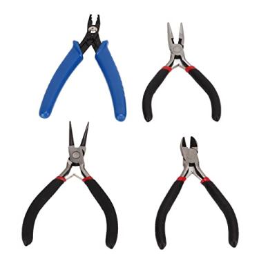 Imagem de Kit de Ferramentas de Alicates para Fazer Joias Com 4 Pacotes, Kit de Ferramentas de Corte de Arame para Reparo de Joias Conjunto de Alicate de Joias Fácil de Segurar para Joias DIY Com Saco de