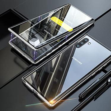 Imagem de 360 Protect Case para Samsung Galaxy Note 8 9 10 20 S7 S8 S9 S10 S20 S21 A80 A72 A71 A70 A60 Plus Lite Ultra FE Capa Magnética, Prata, Para S9 Plus