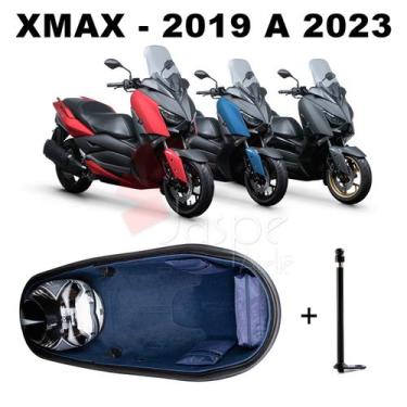 Imagem de Forração Yamaha Xmax 250 Kit Forro Premium Azul + 1 Antena - Jaspe Ate