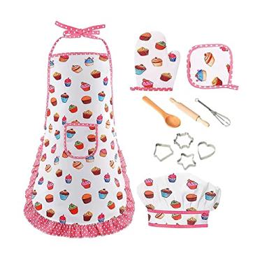 Imagem de Vaveren Conjunto de Cozimento para Crianças de Simulação, de Dramatização, Educativos de Aprendizagem Precoce, Chapéu, 11 unidades