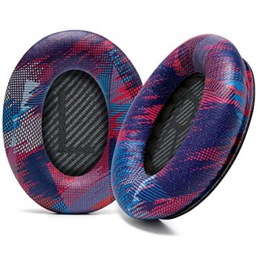 Imagem de Almofadas de reposição WC para fones de ouvido Bose QC35 e QC35II (QuietComfort 35) da Wicked Cushions - Couro mais macio, espuma viscoelástica, espessura e durabilidade adicionais | Speed ​​Racer