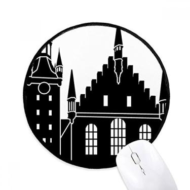 Imagem de Mouse pad Catedral de Colônia Alemanha Mouse pad mesa escritório tapete redondo para computador