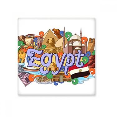 Imagem de Faraó Pirâmide Egito Graffiti Azulejo de Cerâmica Brilhante Decalque Pedra Adorna de Tijolos Vitrificados