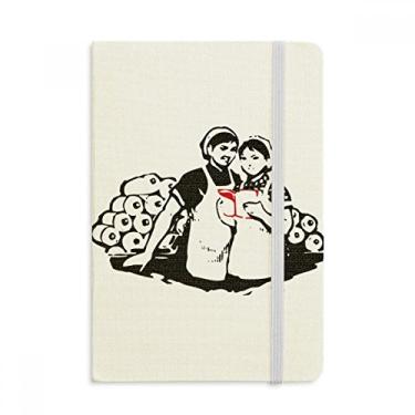 Imagem de Caderno feminino com estampa de livro vermelho chinesa, capa dura oficial, diário clássico