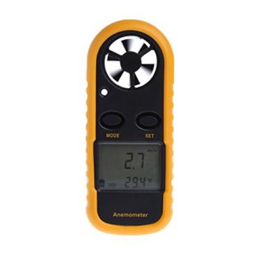 Imagem de Misright GM816 Mini Anemômetro Digital Testador de Temperatura de Vento com Retroiluminação LCD