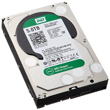 Imagem de (Modelo antigo) WD Green 5TB Desktop Hard Drive: 3,5 polegadas, SATA 6 Gb/s, IntelliPower, 64 MB de cache WD50EZRX