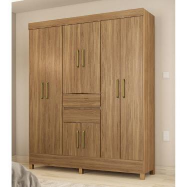 Imagem de Guarda Roupa Roupeiro Solteiro 82060 08 Portas 02 Gavetas Munique Amendola Touch Demóbile 
