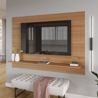 Imagem de Painel para TV até 50 Polegadas 1 Prateleira Columbia Espresso Móveis Amadeirado Montana Perfect Wood