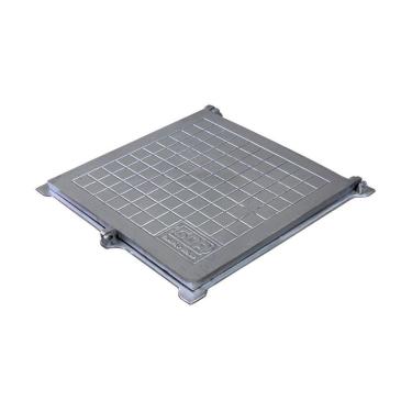 Imagem de Tampa Tampão de Chão Articulado Com Porta Cadeado 70x70cm