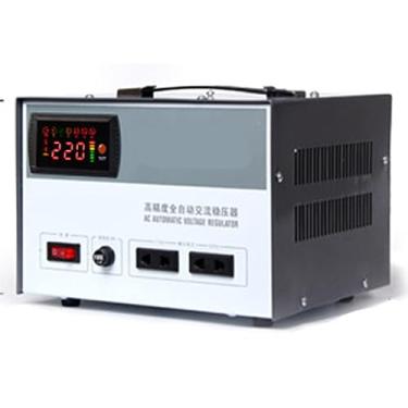 Imagem de Estabilizador de tensão, regulador de tensão CA monofásico de alta precisão para uso doméstico LCD, relé de inteligência, estabilizador de corrente de alta eficiência de conversão, 1000VA