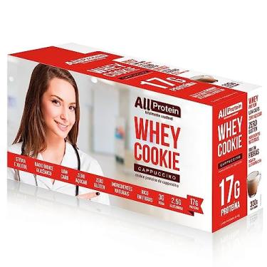Imagem de Caixa de Whey Cookie de Cappuccino 8 Unidades de 40g - All Protein