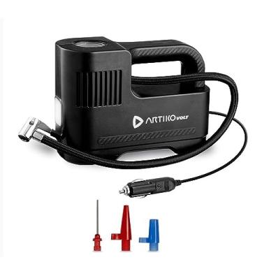 Imagem de Compressor de Ar Automotivo Elétrico Portátil Artiko Volt Carro Lanterna 120W Potência