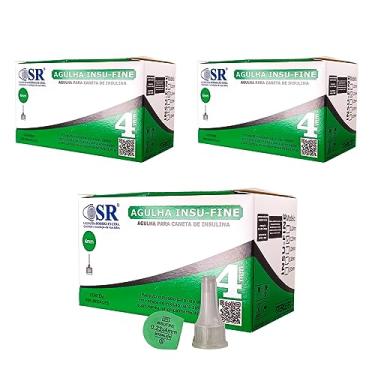 Imagem de SR, AGULHA PARA CANETA DE INSULINA 4MM 32G SR 100UN TAMANHO:4MM 32G
