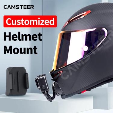 Imagem de Motocicleta custmized capacete queixo montar para hjc shoei x14 z7 z8 agv arai para gopro11 10 9 8 7