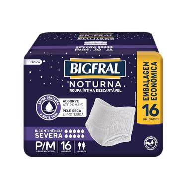 Imagem de Roupa Íntima Bigfral Noturna P/M 16 Unidades