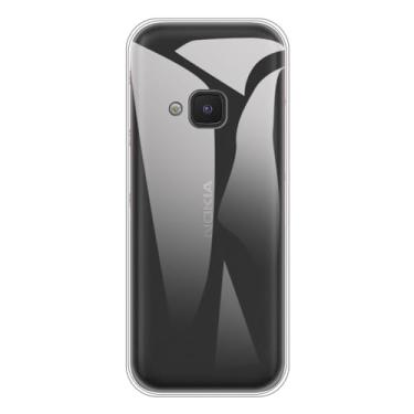 Imagem de Shantime Capa para Nokia 5310 2020 Ultra, capa traseira de TPU macio à prova de choque de silicone antidigitais capa protetora de corpo inteiro para Nokia 5310 2020 (2,40 polegadas) (transparente)