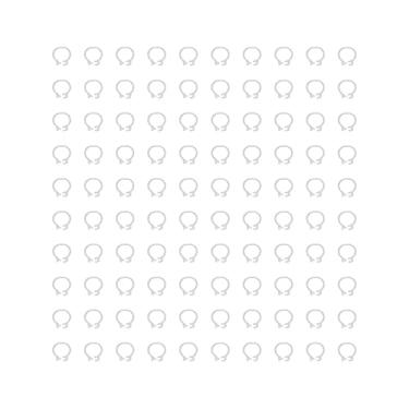 Imagem de Anel de Perna de Aves, Anéis de Perna de Pombos Fácil Duráveis ​​para Identificação e Marcação de Pombos para a Maioria das Pessoas(Branco)