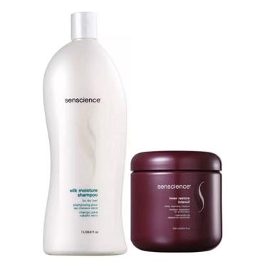 Imagem de Senscience Silk Moisture Shampoo 1L+Máscara Inner Restore Intensif 500ml