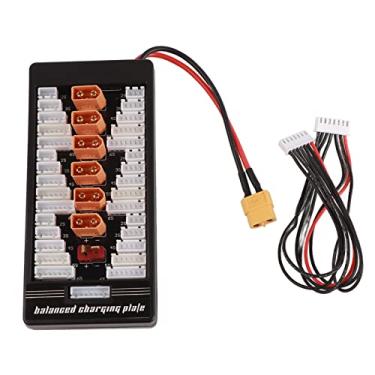 Imagem de MUNEFE Placa de carregamento paralela, placa de carregamento de plugue xt60, placa de carregamento de equilíbrio lipo 2s-6s para carregador de bateria rc b6ac