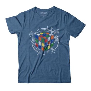 Imagem de Camiseta CuboMágico Camiseta Geek Rubik Cube Camiseta Nerd-Masculino