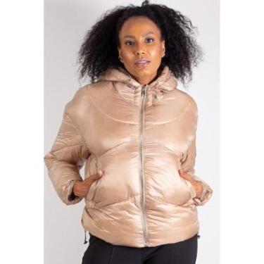 Imagem de Jaqueta feminina puffer nylon com capuz 80258-Feminino