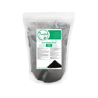 Imagem de T-MILES Óxido de ferro preto, 1 kg de pigmento mineral de óxido de ferro preto, pigmentos para pintura artística e decorativa, concreto, cal, gesso, alvenaria e produtos de pintura